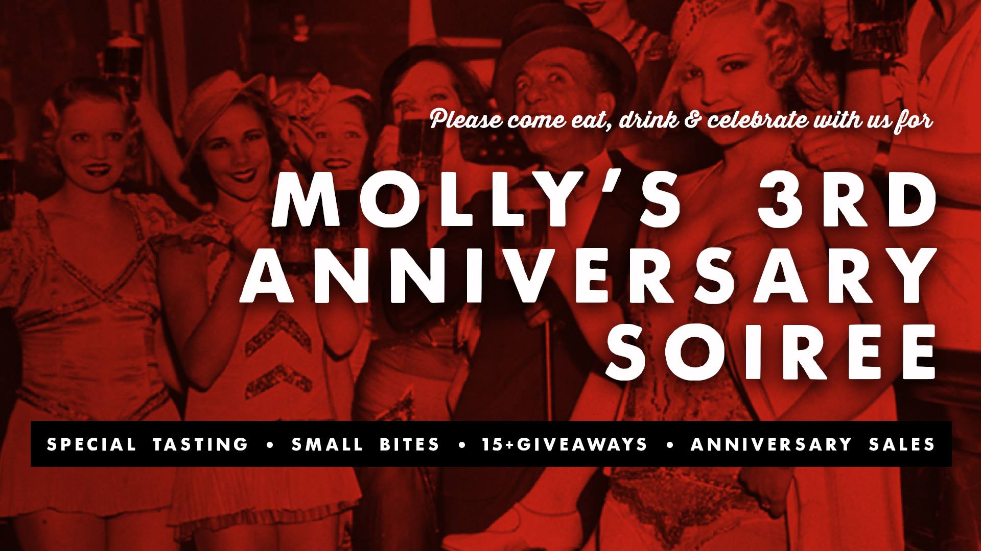 Celebrate Three Years of Spirits at Molly's