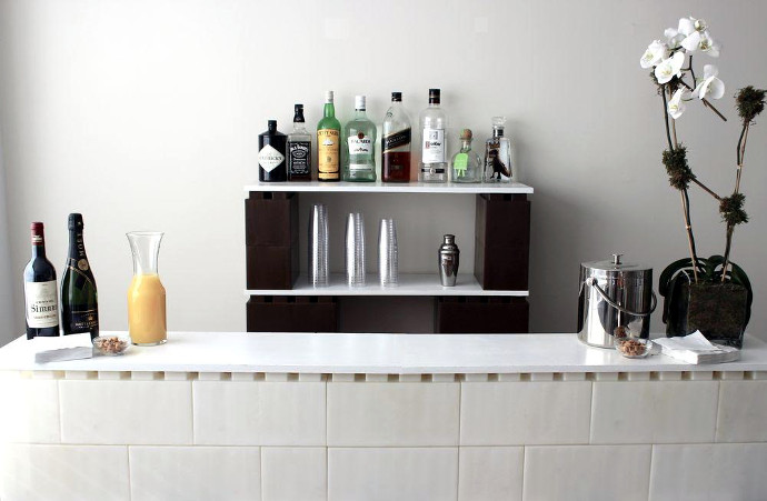 Build Your Own Home Bar With Life Sized Lego Inspired Bricks Because Nothing Says Self Reliance Like Sipping A Few G Ts At The Sleek Modular Home Bar You Built By